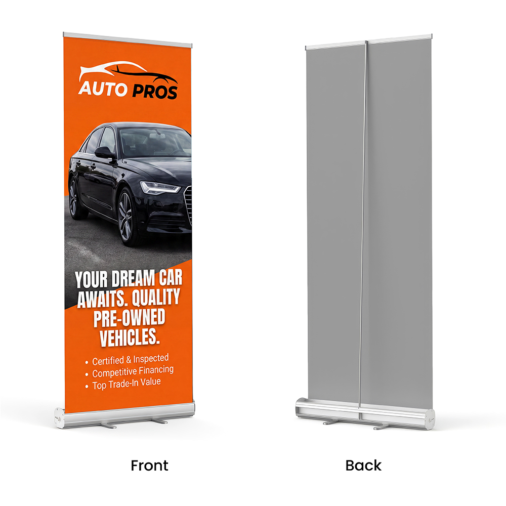 Booth Bundle - 2x Large Retractable Banners + 2x LED Lights + 2x Carry Bags photo 2