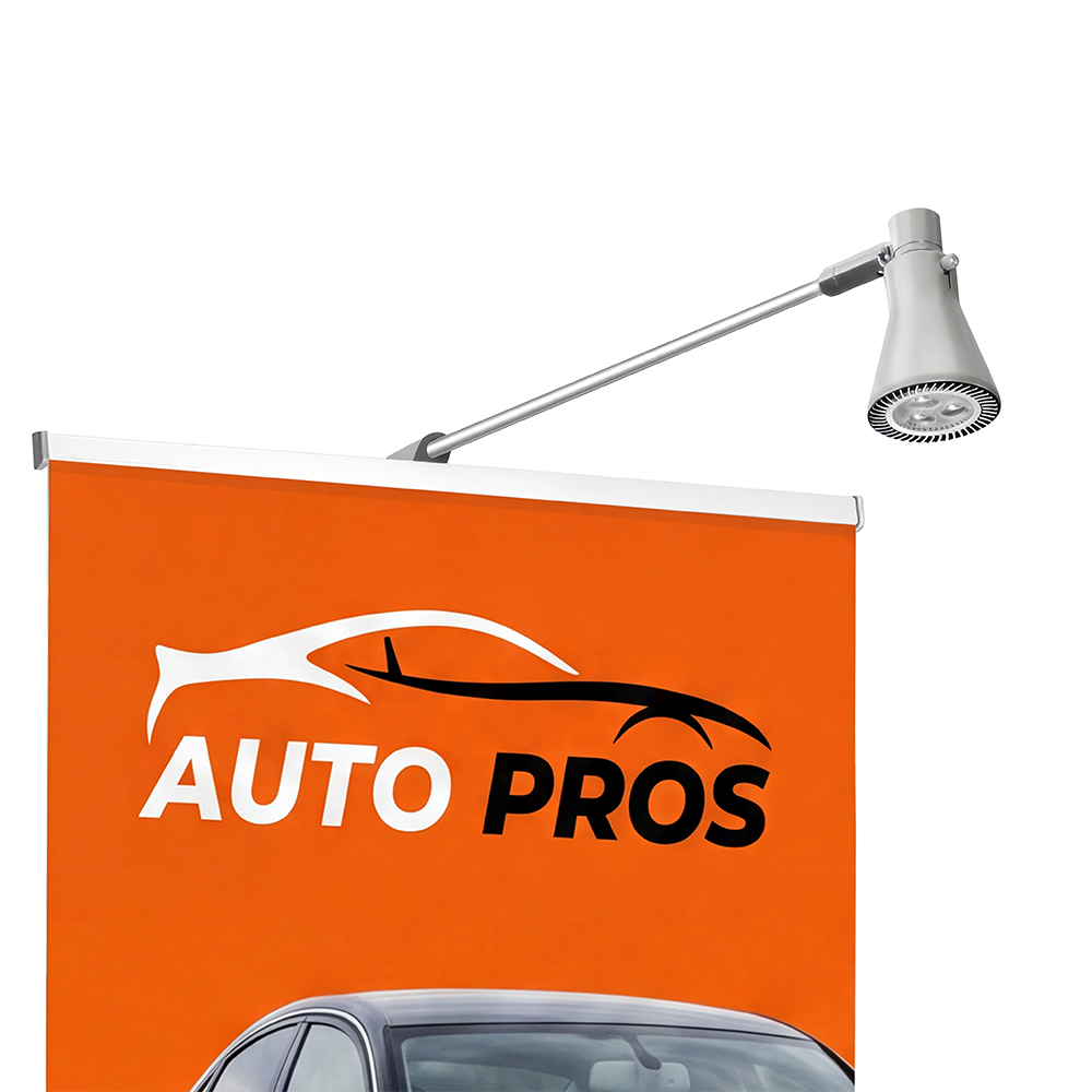 Booth Bundle - 2x Large Retractable Banners + 2x LED Lights + 2x Carry Bags photo 3