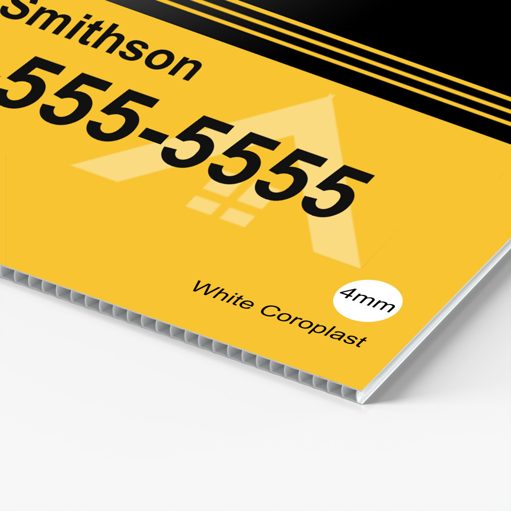 Coroplast Sign