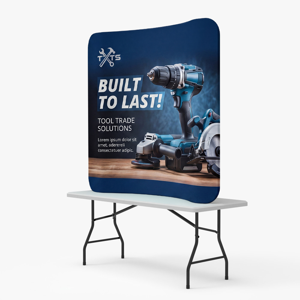 Tension Fabric Display - Curved